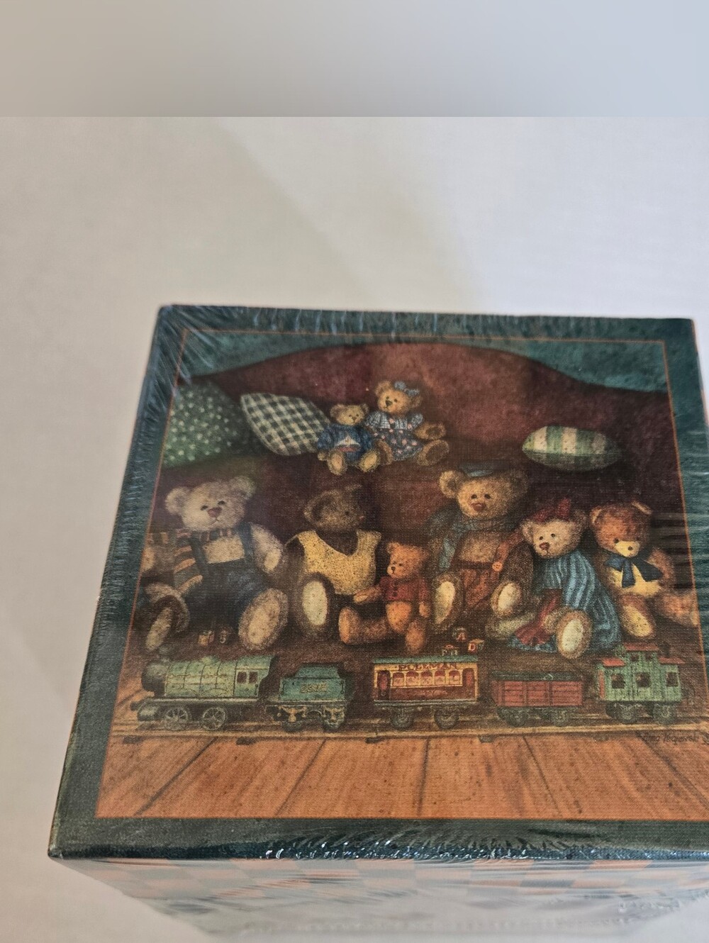 Bob's Boxes Choo Choo Bears Decorative Nesting Box